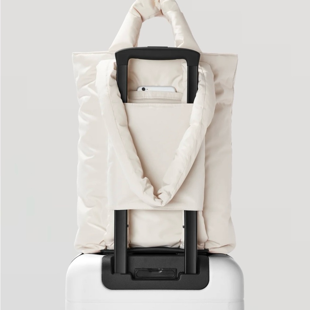 Dagne Dover Brown Puffer Tote Bag - Picture 8 of 10